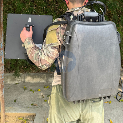 900M 2.4G 5.8G Drone Jammer Sac à dos anti UAV FPV Manpack Jammer