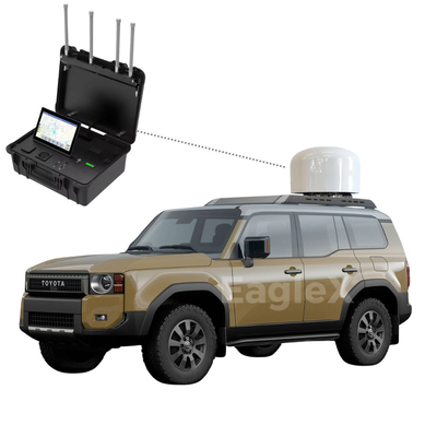 Jeep UAV Jammer Voiture 3000m Anti Drone FPV 8000M Véhicule de détection Jammer monté