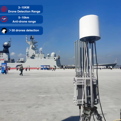 3-10KM FPV extérieur fixe Détection de brouilleur de drone Brouilleur tout en un système Brouilleur