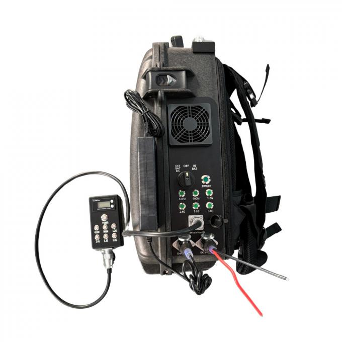 Scanner de la police militaire 2KM Jammer sac à dos Drone Jammer Omnidirectionnel & directionnelle antenne 0