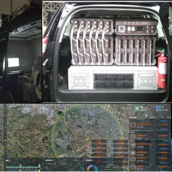 Détecteur de drones de véhicules SUV 8 km Détection FPV 3 km Contre-mesure Solution anti-drone 0