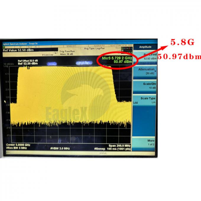 5Module d'amplificateur RF de.8 GHz 5725-5850MHz Module de radiofréquence de brouillage de l'amplificateur 0