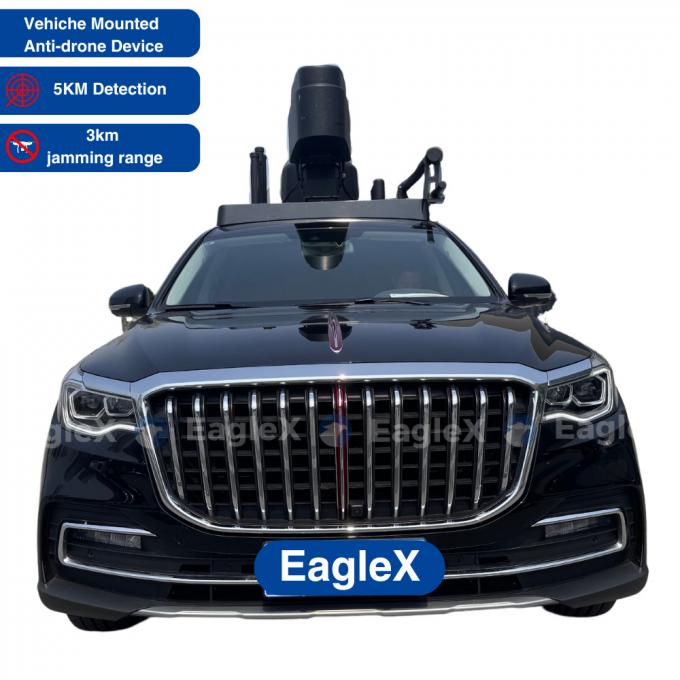 Utilisation de la voiture pour la détection des drones et le système de brouillage pour la sécurité de l'espace aérien 0