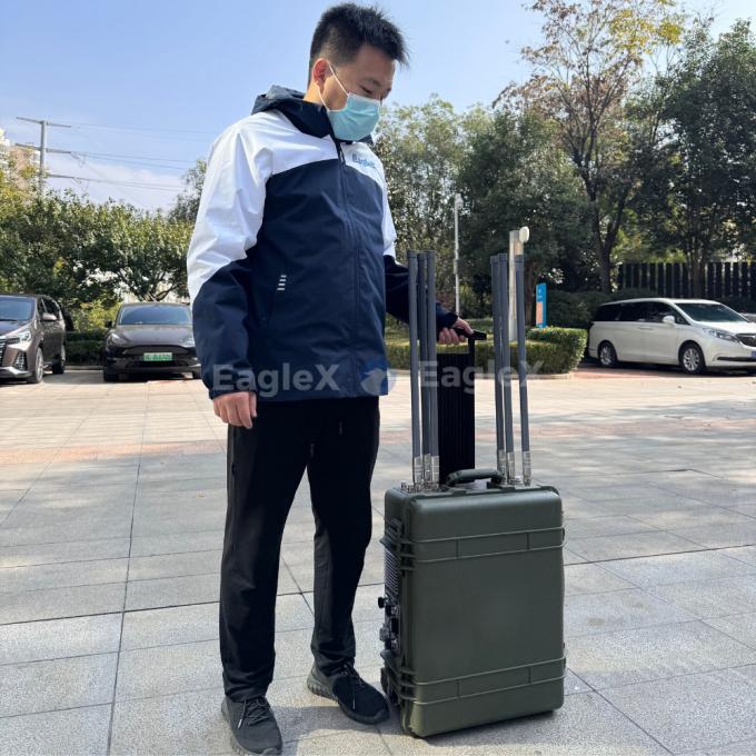 Détecteur de drones de valise Drone portable 3 km Détection et système de brouillage de 2 km Technologie anti-drone 0